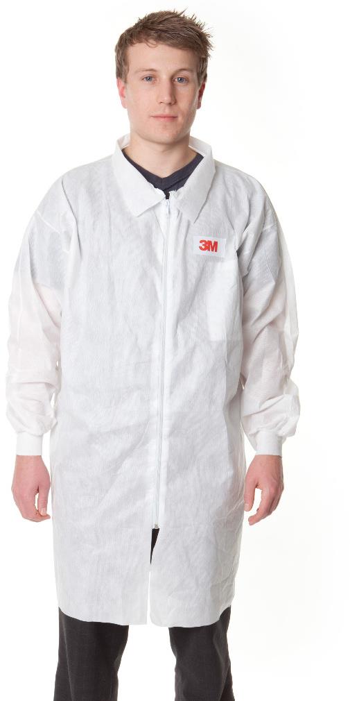 3M Ochranný plášť 4400, farba biela, veľkosť L