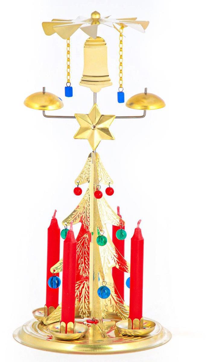 Manboxeo Vianočný zvoniaci stromček zlatý