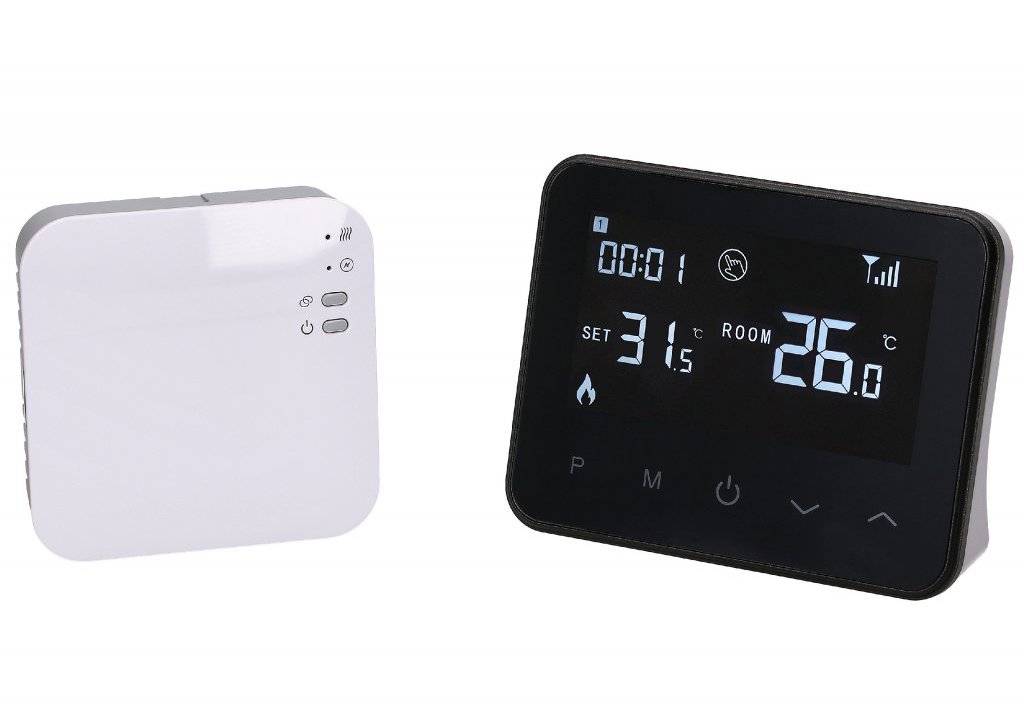 Menetia Aluzan Wireless B-100 WiFi, bezdrôtový programovateľný izbový termostat