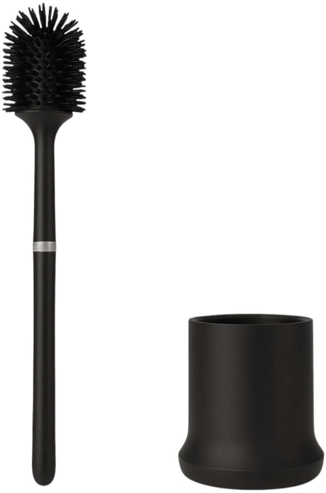 Ruhhy 25882 Silikonová štětka na toaletu, černá