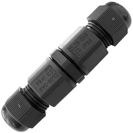 Entac Vodotesná káblová spojka dvoch 3-žilových vodičov IP68