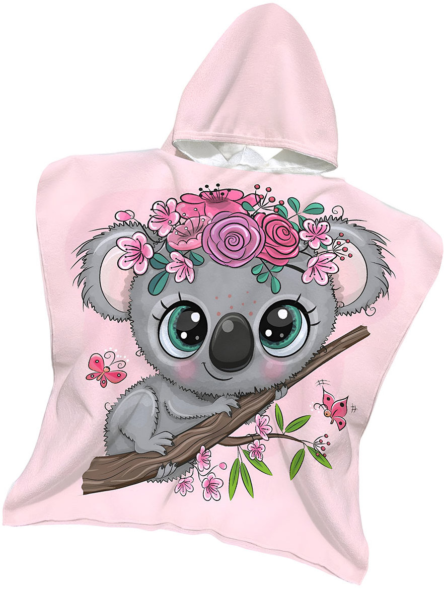 Jerry Fabrics Detské pončo 60 × 120 cm – Koala