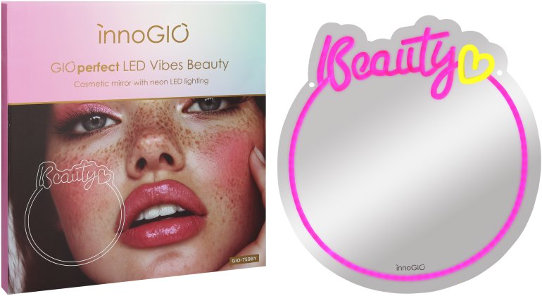 innoGIO Zrkadlo s neónovým LED podsvietením Vibes Beauty GIO-759BY
