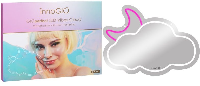 innoGIO Zrkadlo s neónovým LED podsvietením Vibes Cloud GIO-759C
