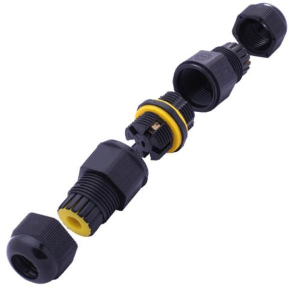 Garsaco Vodotesná káblová spojka dvoch 5-žilových vodičov 0,5 – 2,5 mm, IP68, celkom 5 – 9/9 – 12 mm