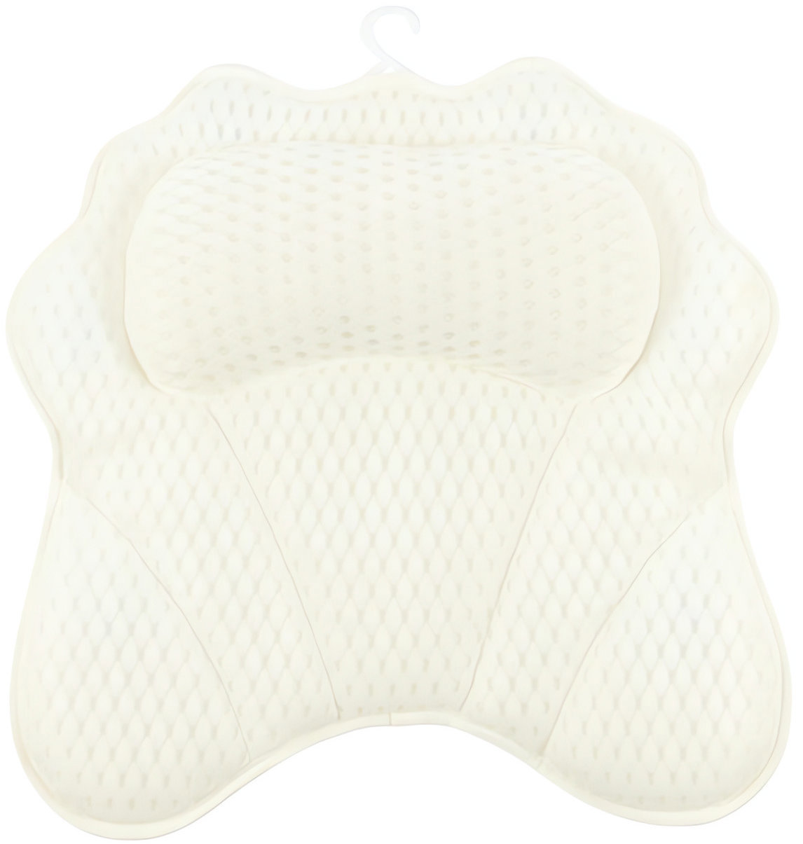 Ruhhy 27050 Relaxačný vankúš do vane s prísavkami, biely