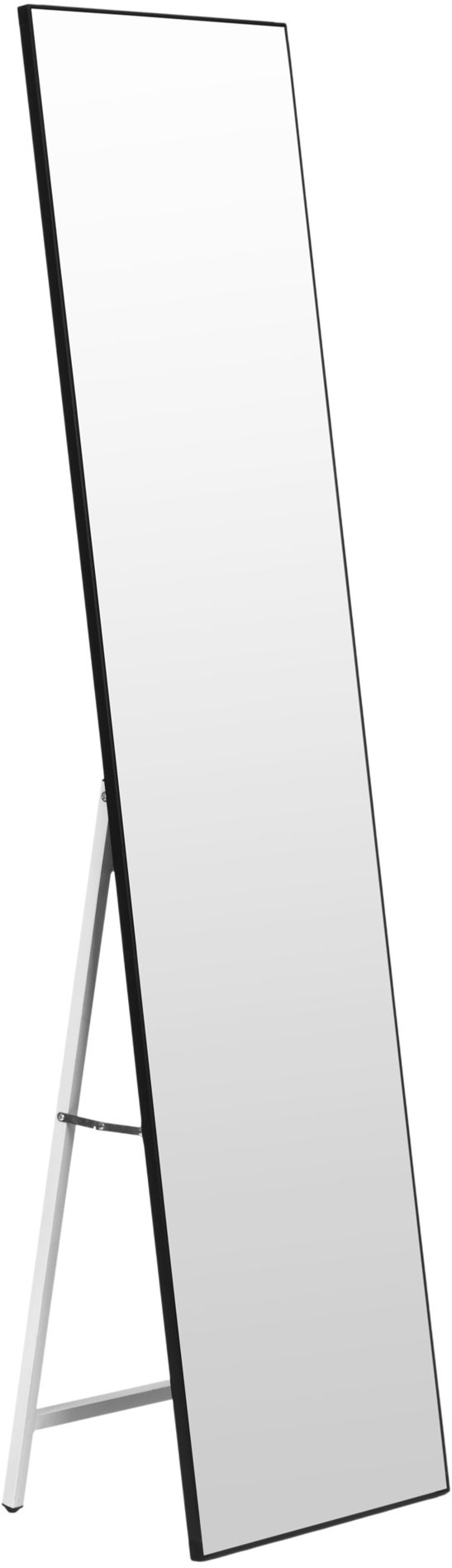 ModernHome GH-MT08 Stojacie zrkadlo 159 × 40 cm, hliník, čierny rám