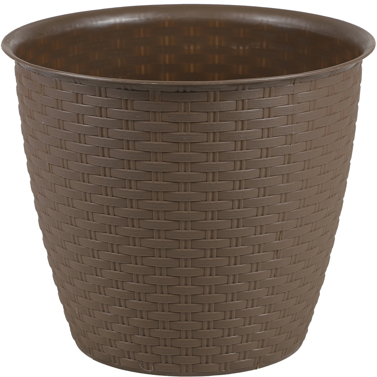 DOCHTMANN Kvetináč rattan 35 × 30 cm, hnedý