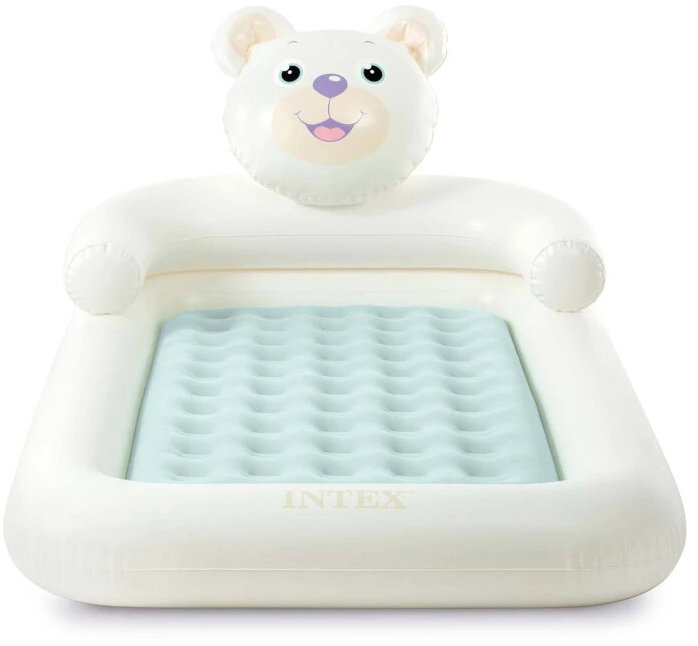 Intex 66814NP Detský nafukovací matrac s piestovou pumpou, medveď