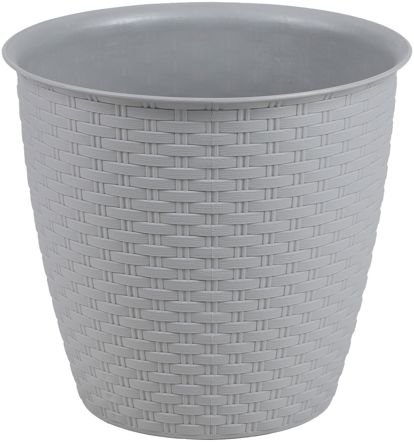 DOCHTMANN Kvetináč rattan 25 × 23 cm, sivý