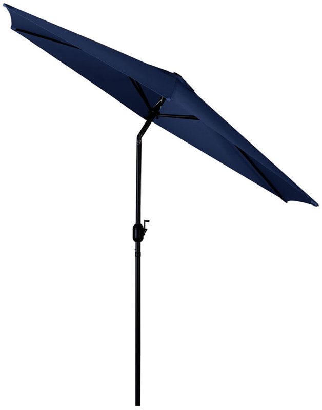 Plonos PL-884 Záhradný slnečník skladací 300 cm, 6 ramien, s obalom, modrý
