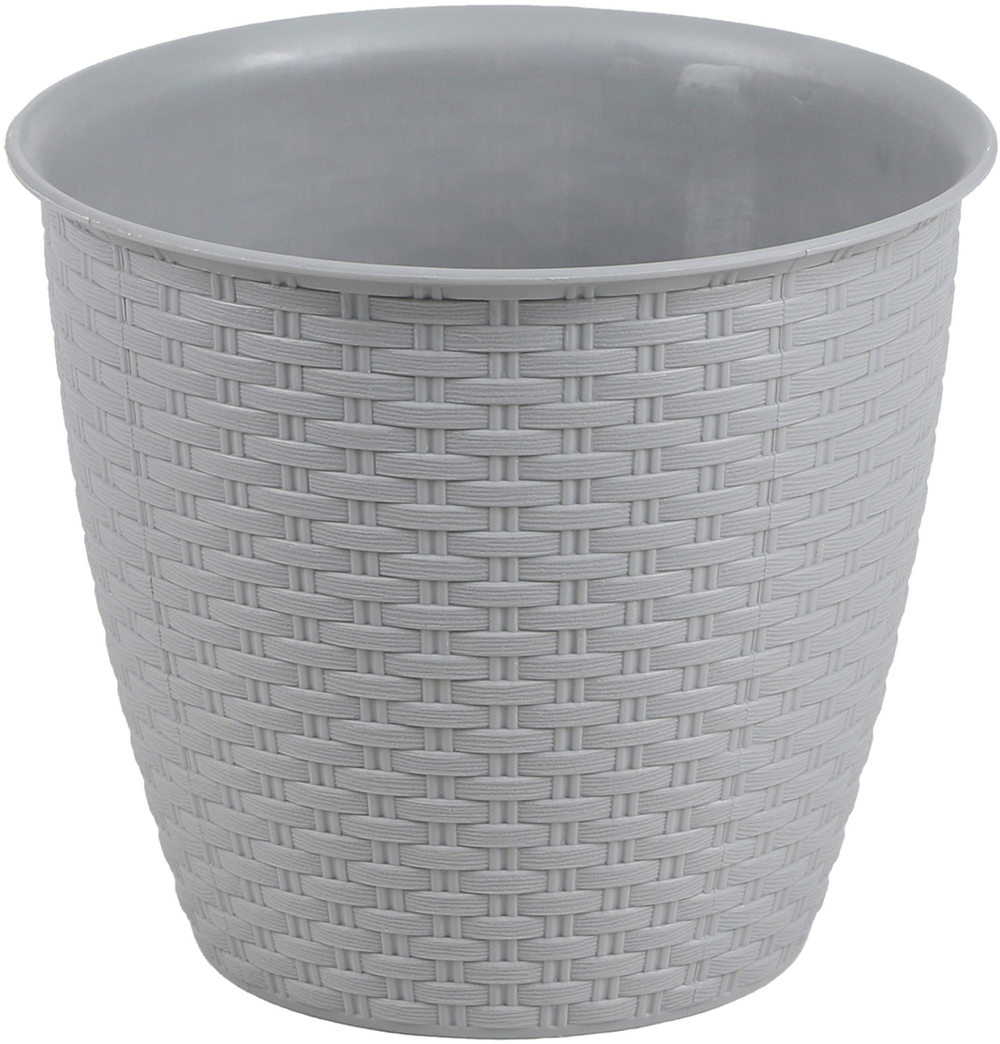 DOCHTMANN Kvetináč rattan 30 × 26 cm, sivý