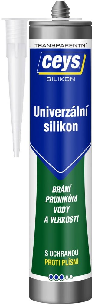 Ceys univerzální silikon 280 ml, transparentní