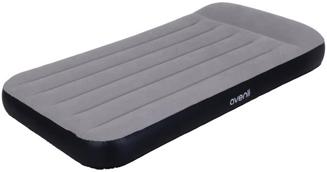 Avenli 24175EU Nafukovací matrac so vstavanou pumpou 191 × 99 × 30 cm, sivo-čierny