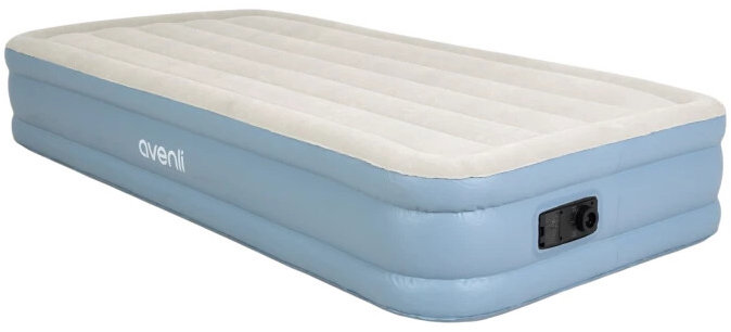 Avenli 24135EU Nafukovací matrac so vstavanou pumpou 191 × 99 × 33 cm, bielo-modrá