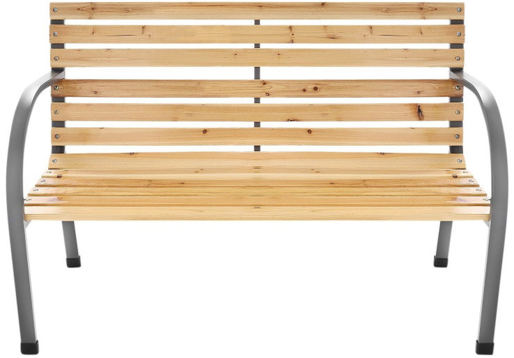 Bauerkraft G-417 Záhradná lavica s opierkou, kovová, 120 cm