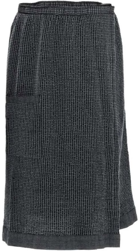 Rento Kilt do sauny pánský 70 × 145 cm, černo-šedý