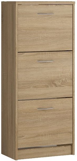 Najlacnejší nábytok Botník ASOLA 3K, dub sonoma