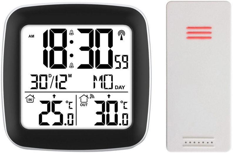 Berdsen BD-903 Meteostanica s displejom, strieborná