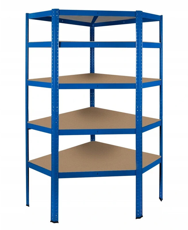 Malatec 13140 Rohový regál s MDF policami 1800 × 900 × 400 mm, 175 kg