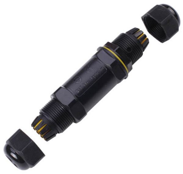 Garsaco Vodotěsná kabelová spojka dvou 5žilových vodičů 0,5-4 mm, IP68, celkem 10-14 mm