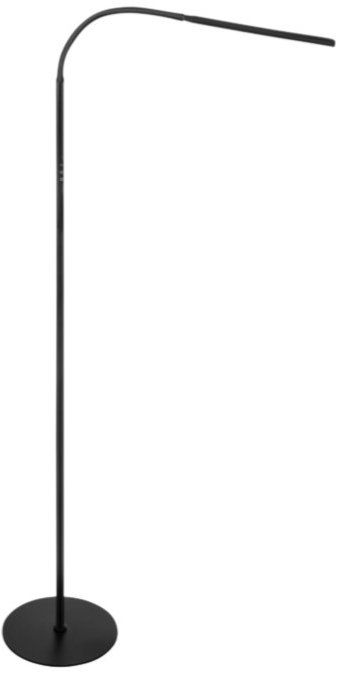 Izoxis 26885 LED stojacia lampa 180 cm, stmievateľná, diaľkové ovládanie, čierna