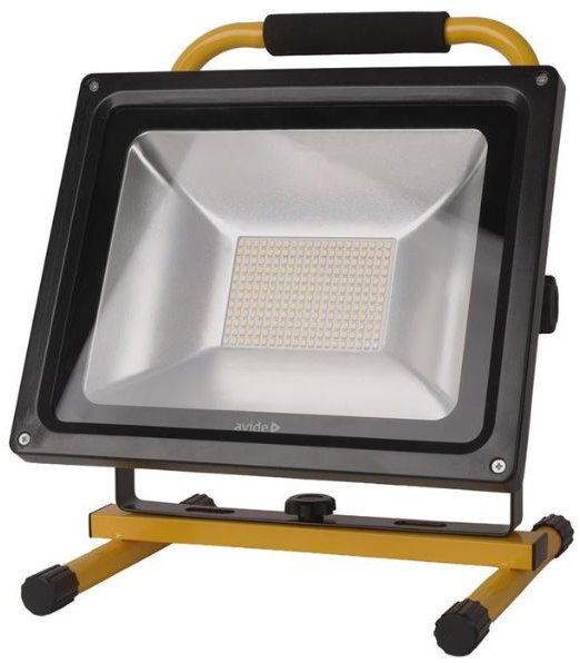 AVIDE Prenosný USB nabíjací LED reflektor 50 W 3500 lm, denný, stmievateľný vypínačom