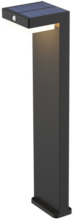 Aca Lighting LED solárne stĺpikové osvetlenie 5 W, 400 lm, 3000 K, USB-C