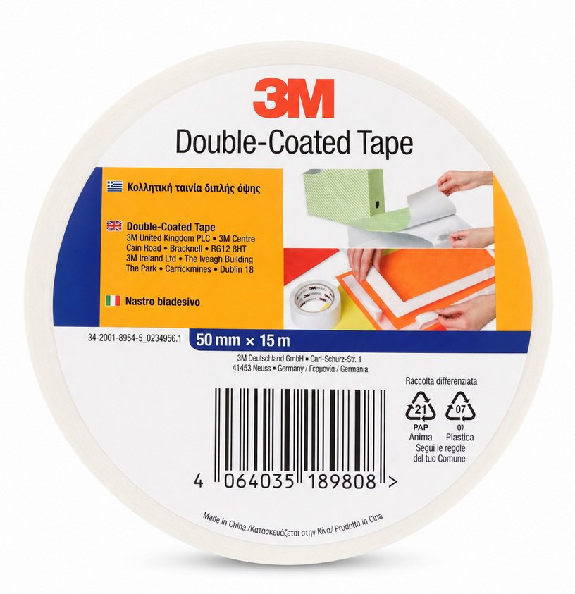 3M Oboustranná lepící páska 50 mm × 15 m, bílá
