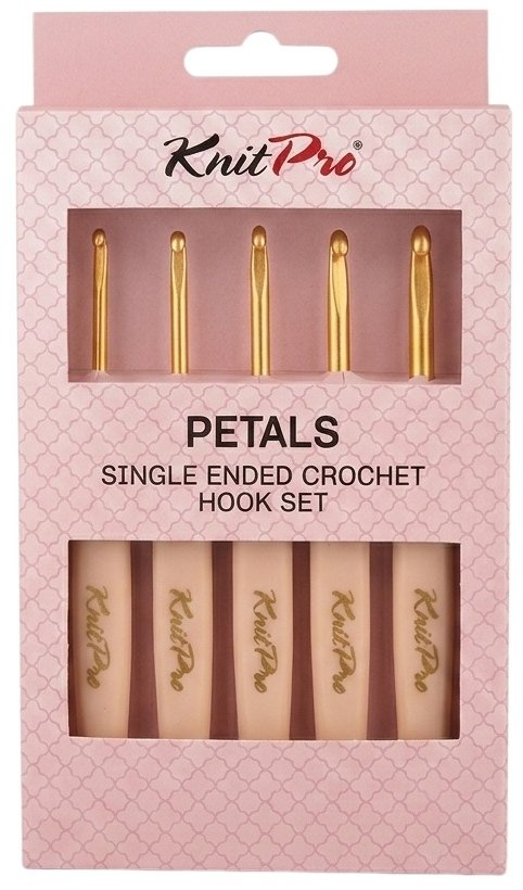KnitPro Petals Sada ergonomických háčků 5 ks, 3 – 5 mm