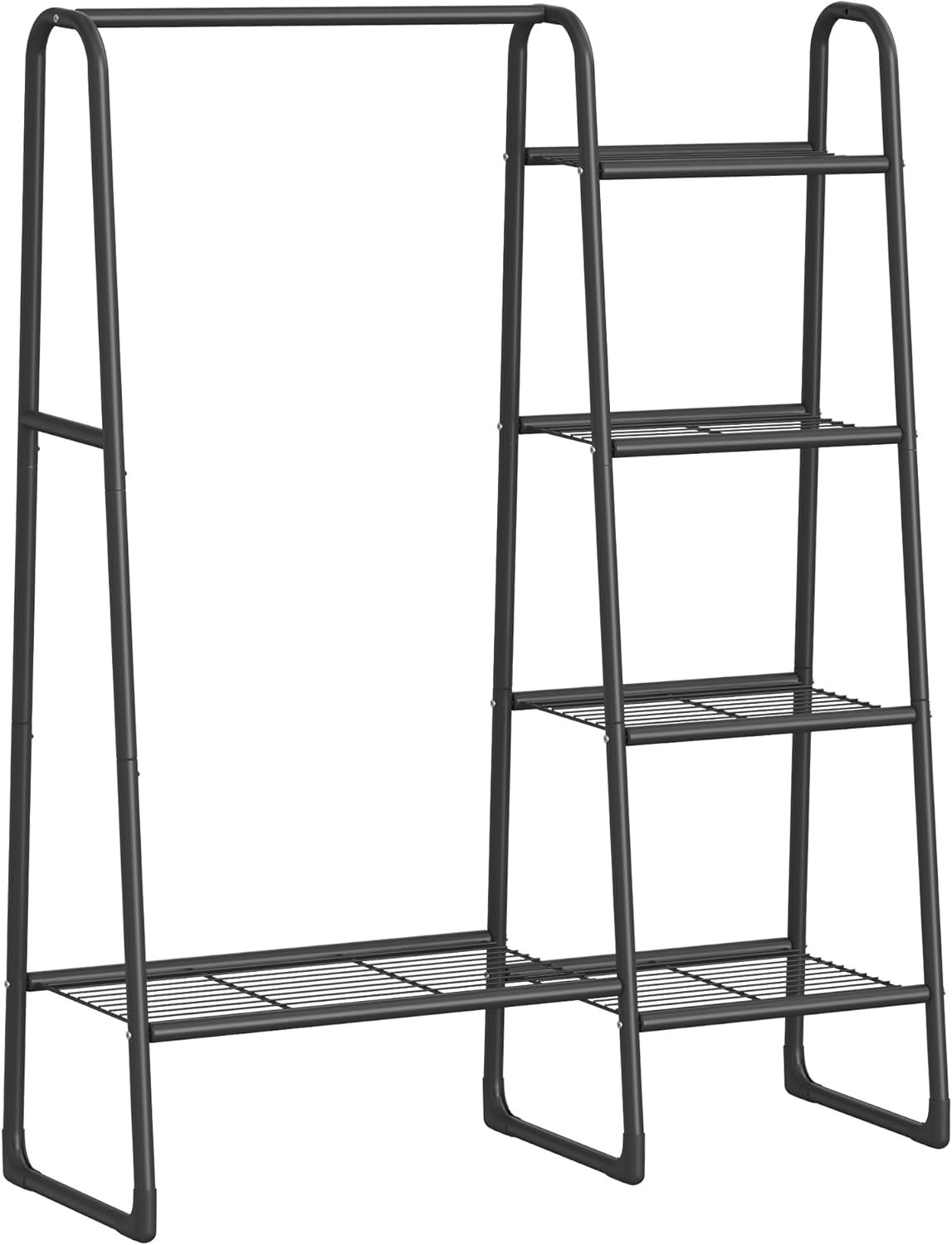 Songmics Miltra Stojan na oblečenie 102 cm čierny