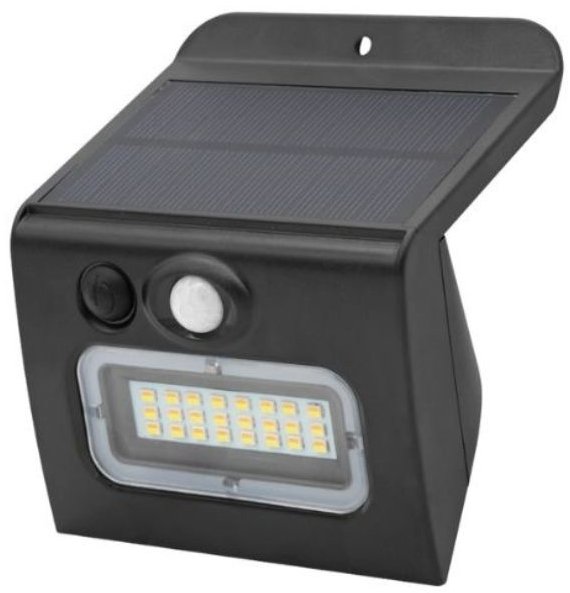 Garsaco Solární LED reflektor Egoda 3 W, 350 lm s pohybovým čidlem CCT IP65, černý