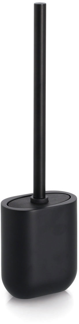 ZELLER WC štětka nerez, plast, 10,7 × 6,6 × 39 cm, černá