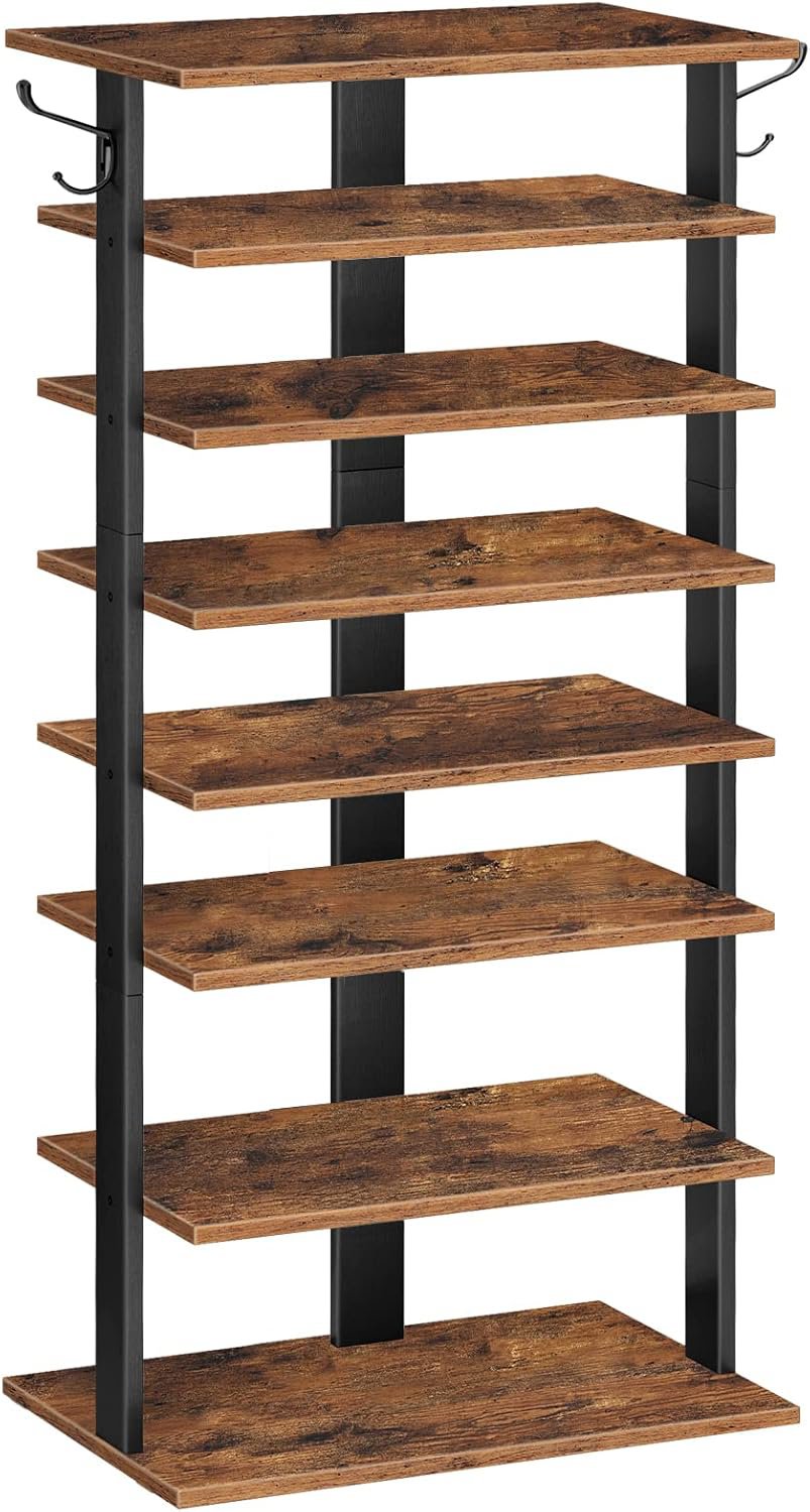 Songmics a Vasagle Botník Kloudy 50 cm, černo-hnědý