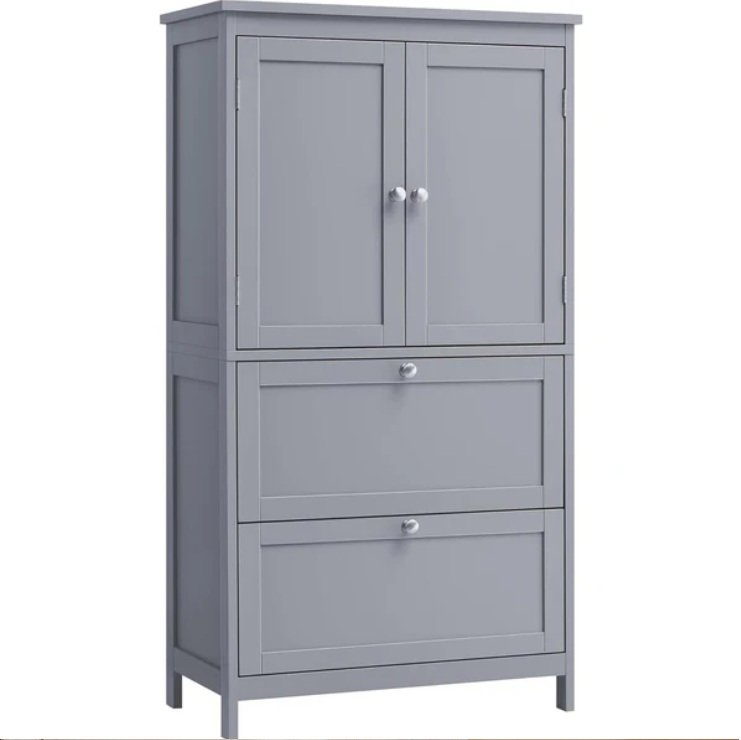 Songmics a Vasagle Koupelnová skříňka Swede 110 cm, šedá
