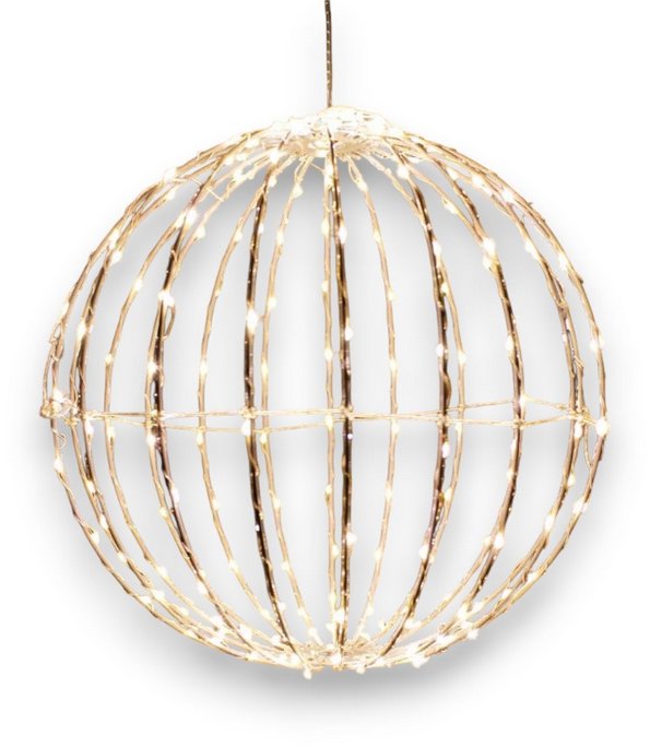 Aca Lighting LED vianočná 3D guľa, priemer 20 cm, 100 LED, 230 V, IP44