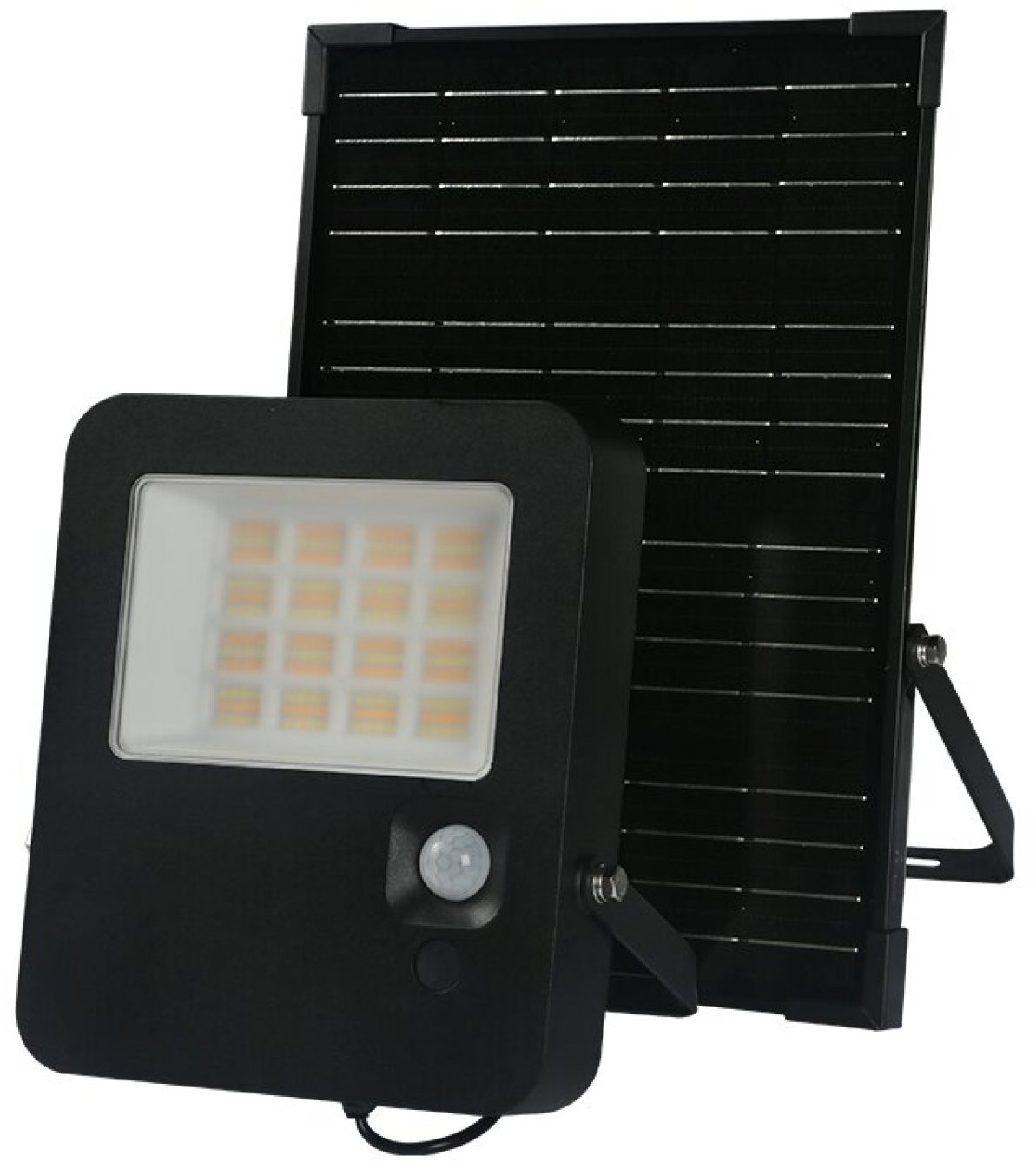 Aca Lighting LED solárny reflektor Norel 32 W/3CCT/IP65/Li-Fe 6,4 V/6 Ah, čierny
