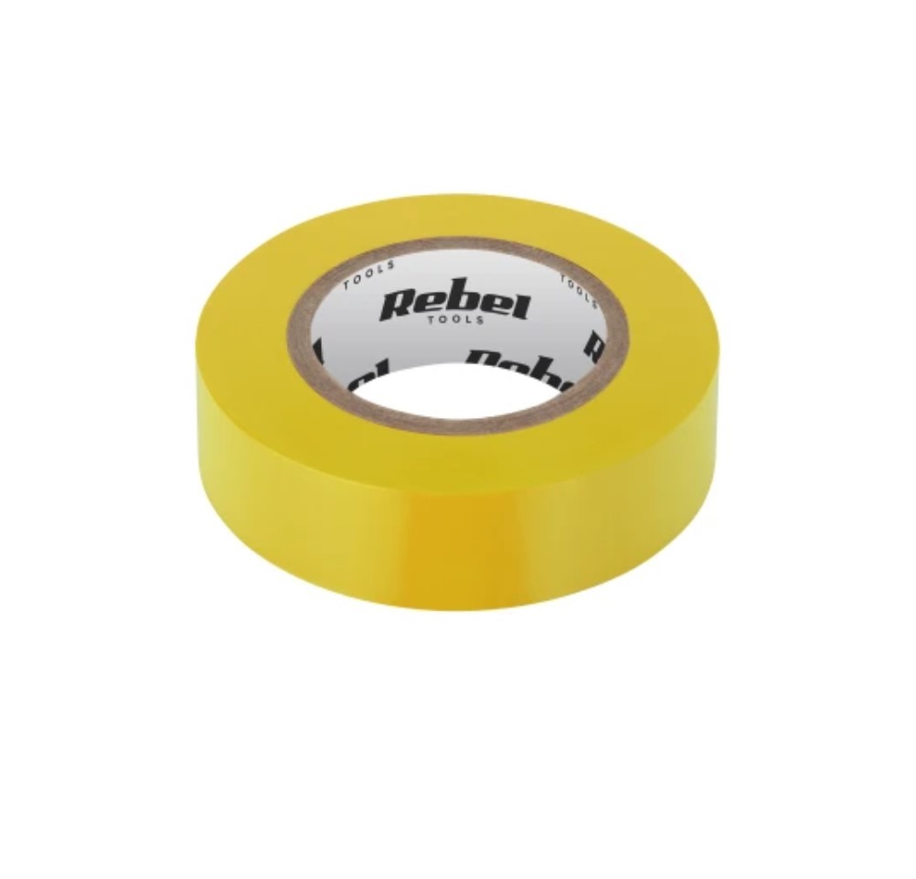 Rebel NAR0433 Izolačná PVC lepiaca páska 19 mm × 18 m, žltá