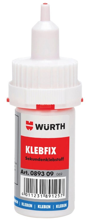 Würth Kyanoakrylátové lepidlo Klebfix, 20 g