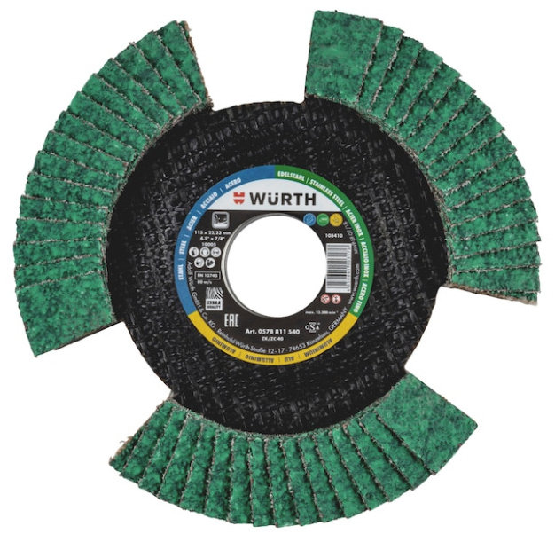 WÜRTH Priehľadový lamelový kotúč 115 mm, G60