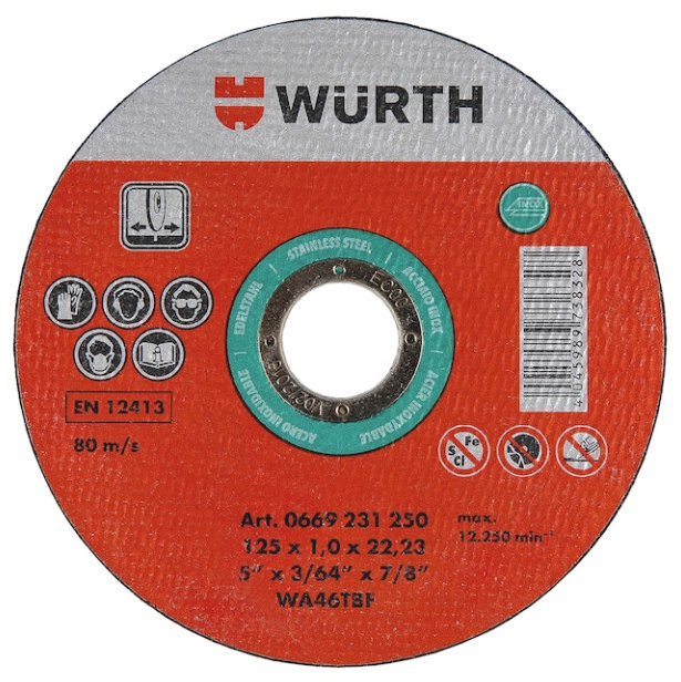 WÜRTH Rezný kotúč 115 × 22,2 × 1 mm