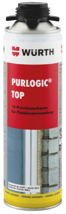 Würth 1K PU pištoľová montážna pena PURLogic Top 500 ml
