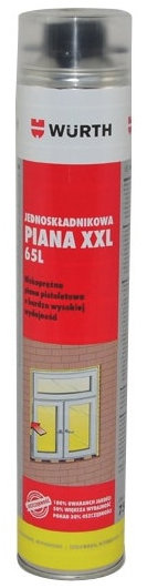 Würth 1K PU, murovacia pištoľová montážna pena B3 750 ml