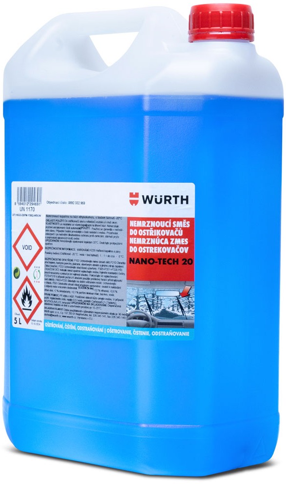 Würth nemrznúca zmes do ostrekovačov 5 l
