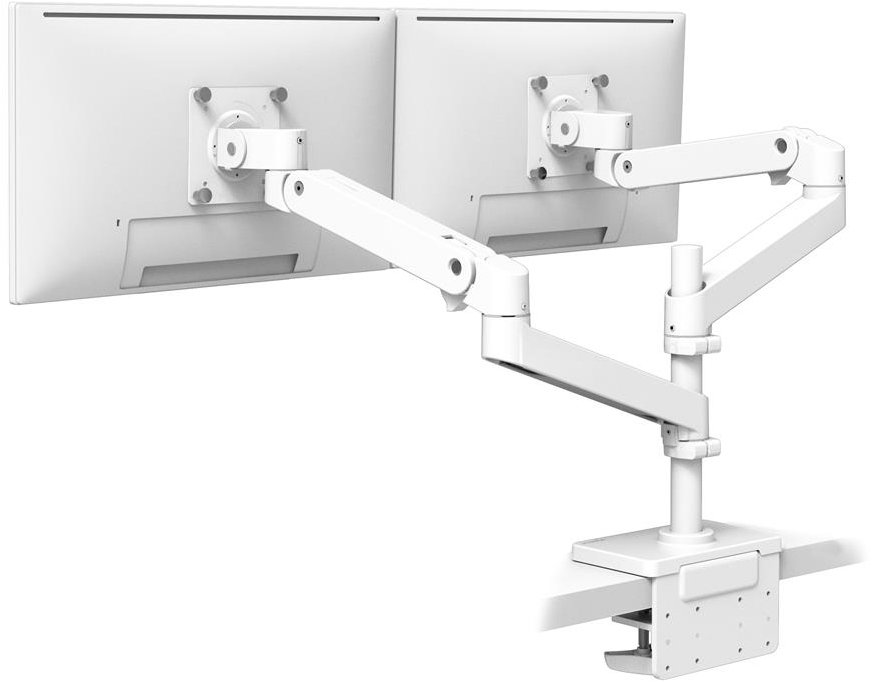 ERGOTRON LX Pro Dual Stacking Arm, stolný dvojramenný držiak pre 2 monitory, biely