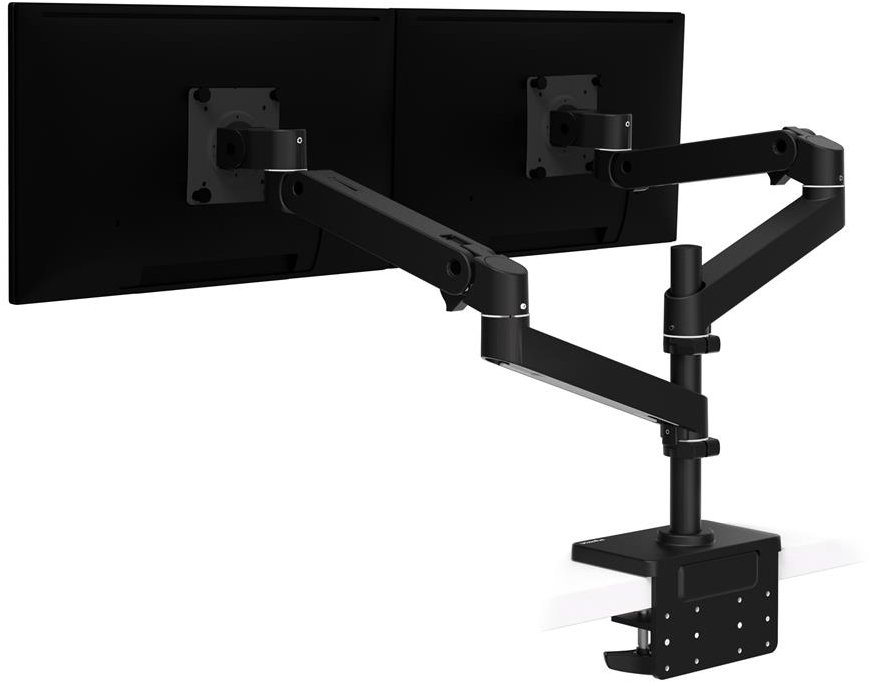 ERGOTRON LX Pro Dual Stacking Arm, stolný dvojramenný držiak pre 2 monitory, čierny