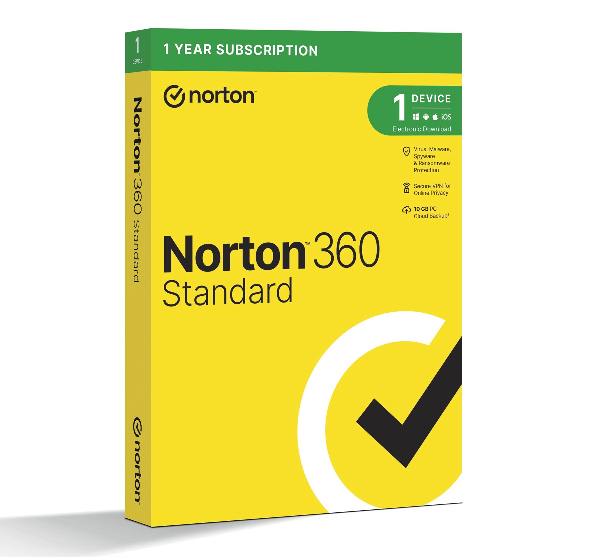 Norton 360 Standard 10GB, 1 používateľ, 1 zariadenie, 12 mesiacov (elektronická licencia)