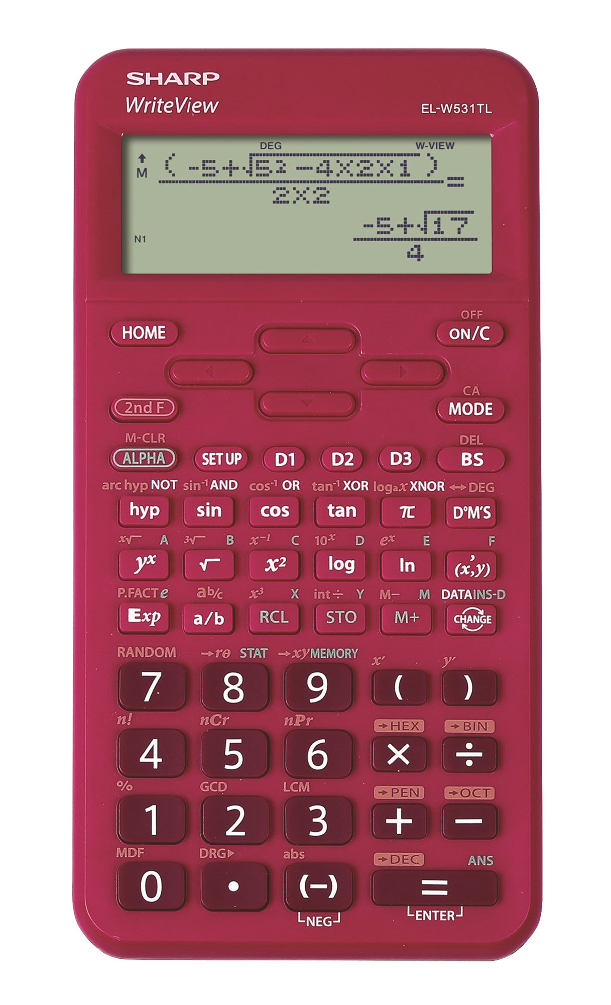 Sharp EL-W531TL červená