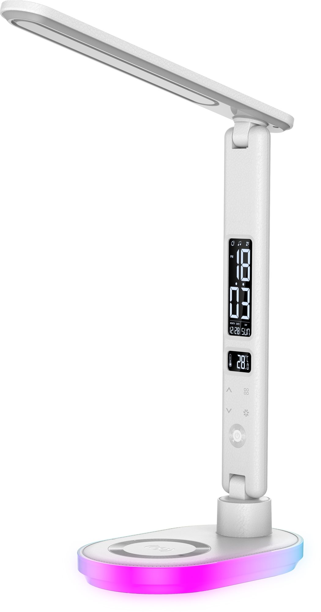 WILIT UL-U20 LED Stolová lampa, bezdrôtové nabíjanie 10 W, RGB base
