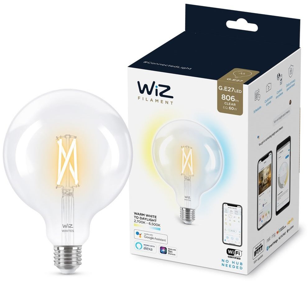 WiZ Tunable White 60 W E27 G120 Filament